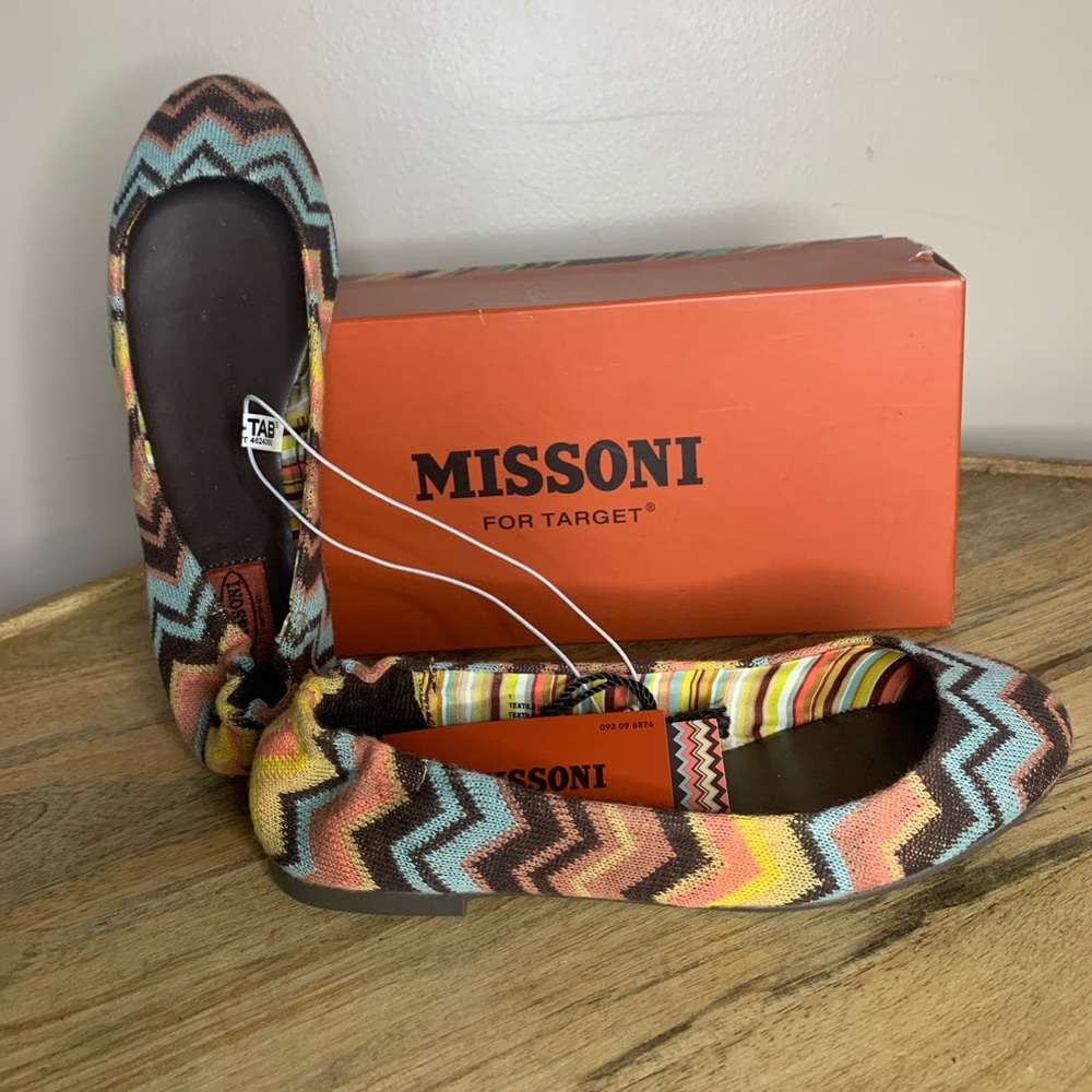 Missoni for Target Girls Ballet Flats Sz 1 New